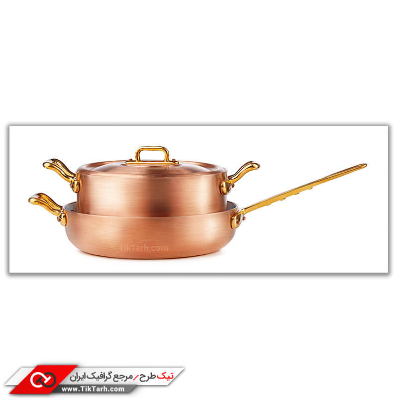 دانلود عکس گرافیکی باکیفیت ماهیتابه و قابلمه مسی