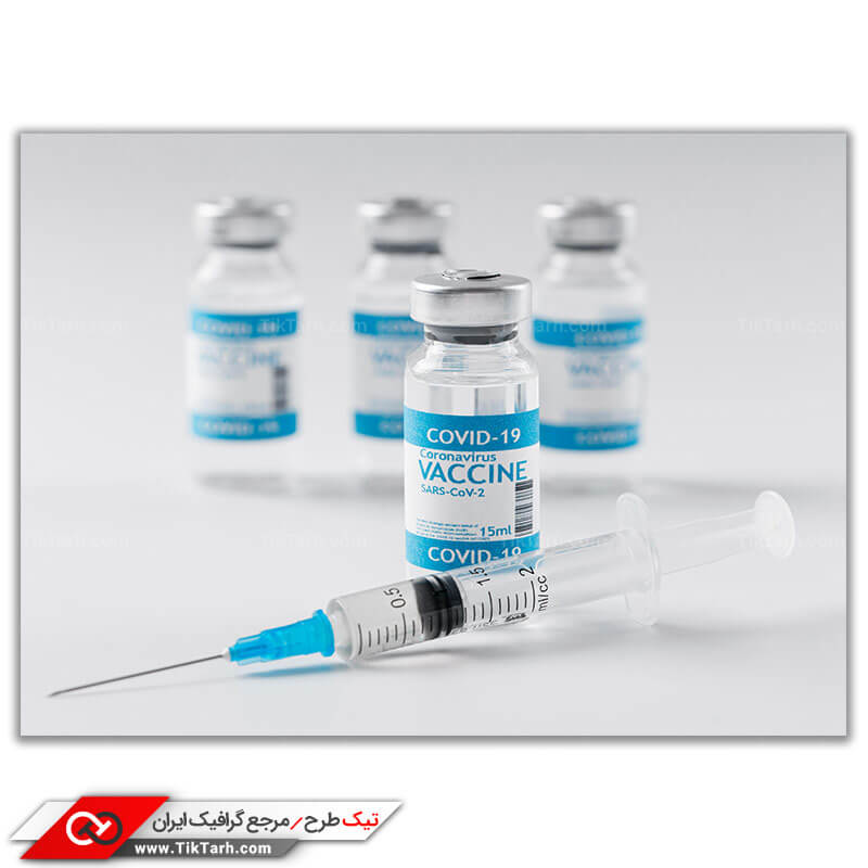دانلود تصویر باکیفیت سرنگ و واکسن کرونا