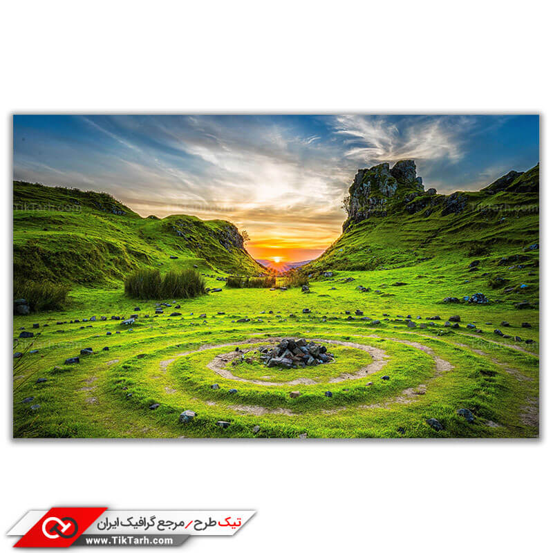 عکس باکیفیت کوهستان سبز