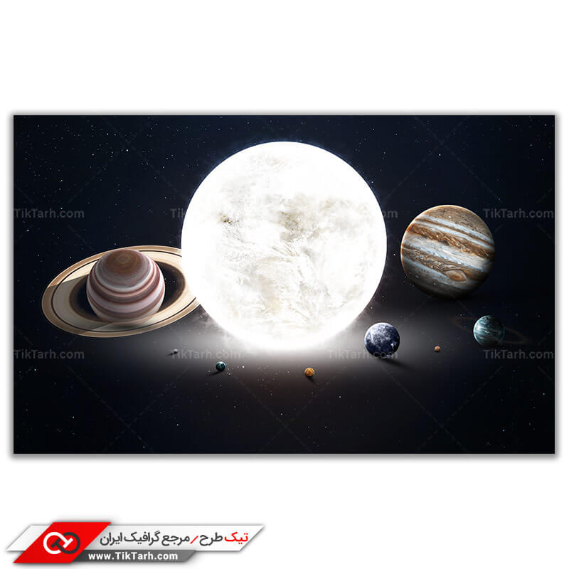 دانلود تصویر فانتزی منظومه شمسی