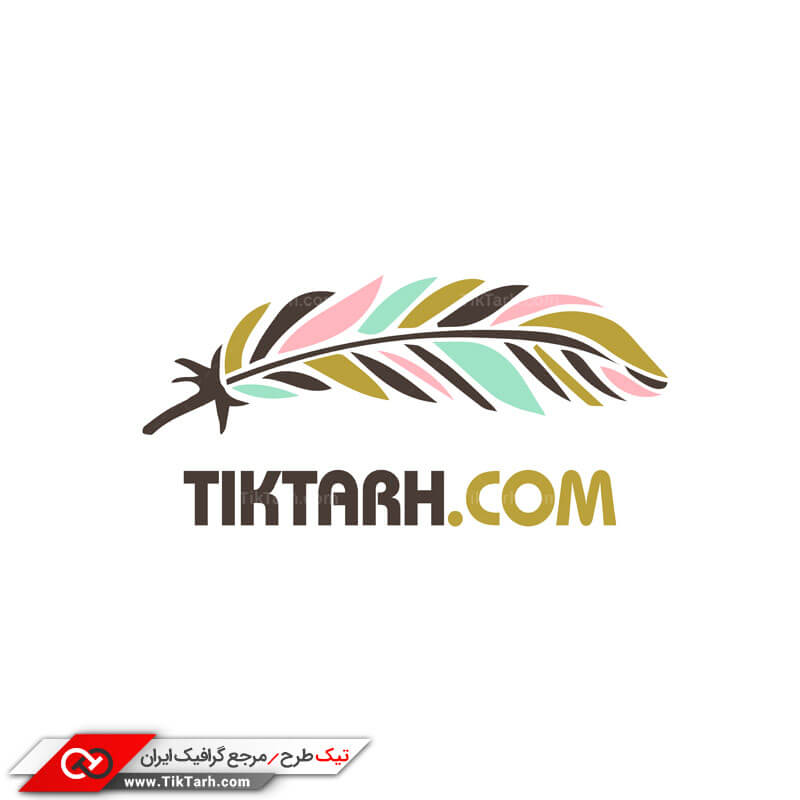 طرح لایه باز لوگو پر