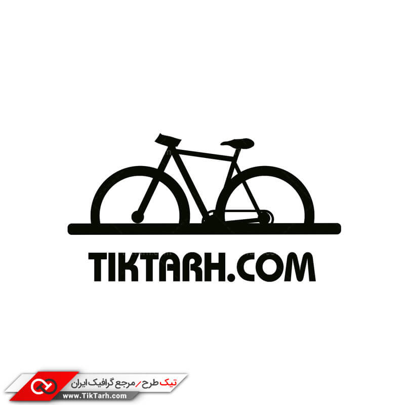 طرح لایه باز لوگو دوچرخه