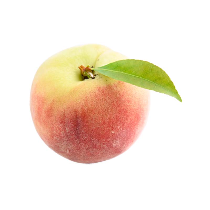 طرح میوه هلو با برگ