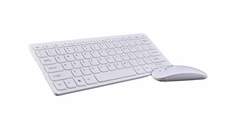 طرح کیبورد و ماوس سفید