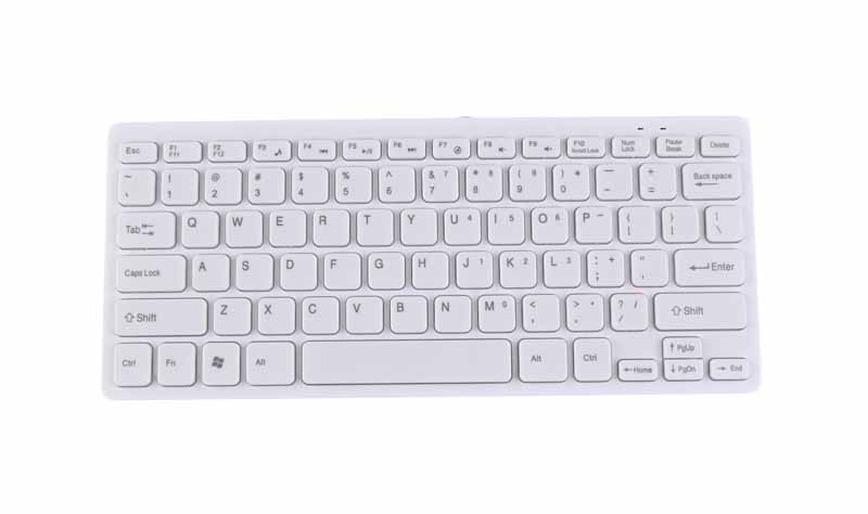 دانلود طرح کیبورد سفید از نمای روبرو