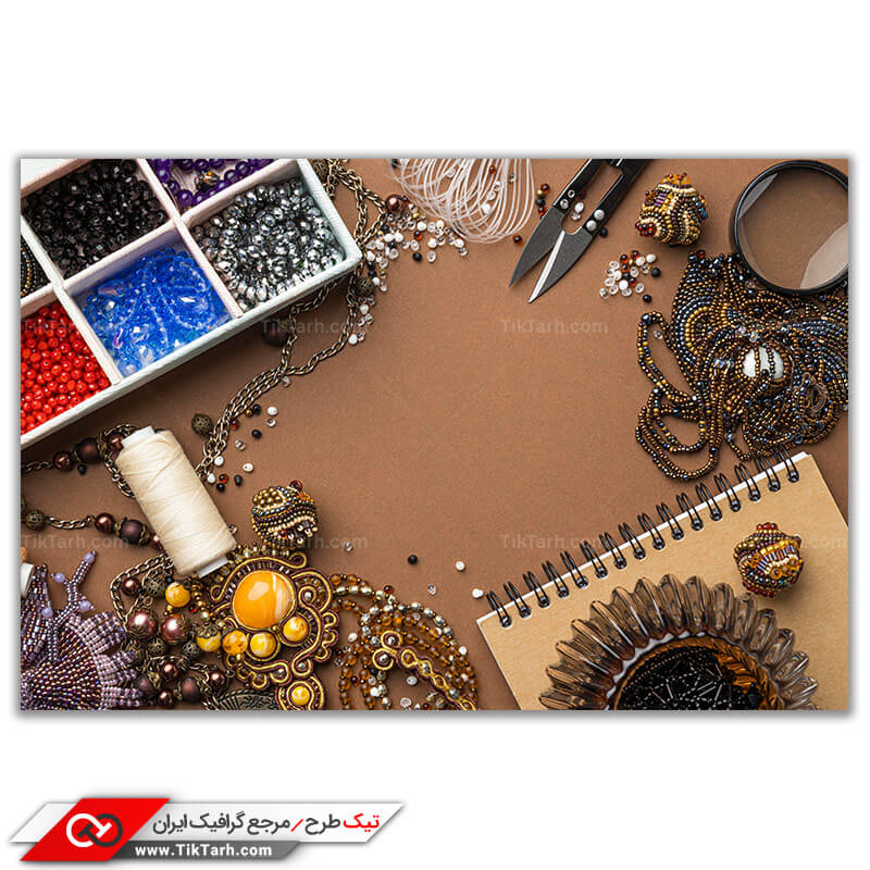 تصویر باکیفیت دستبند مهره ای