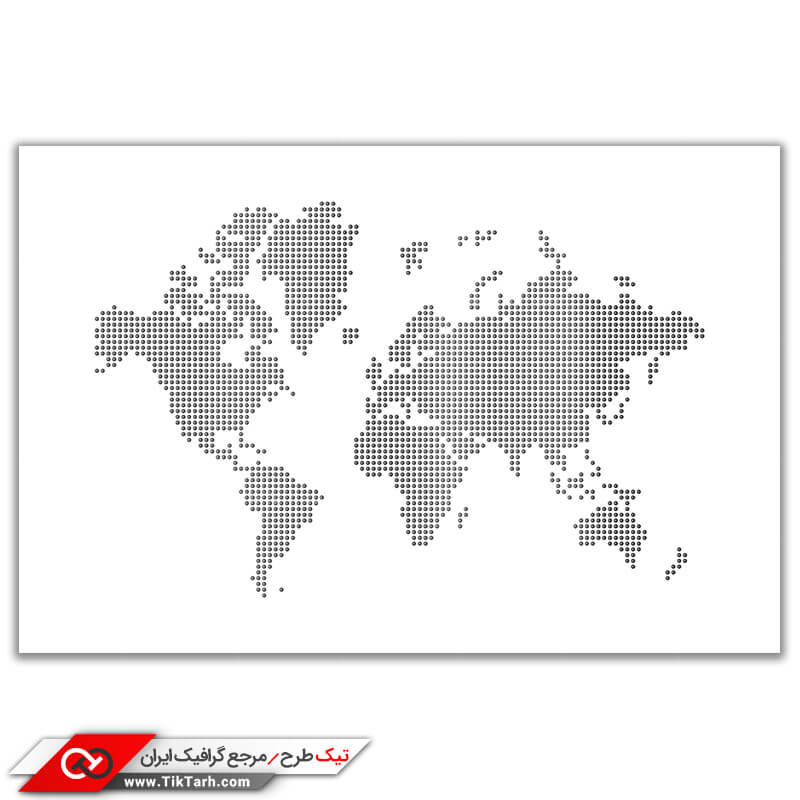 تصویر باکیفیت نقشه جهان