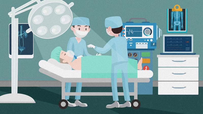 وکتور مفهومی لایه باز اتاق عمل