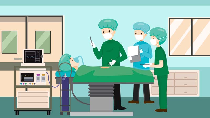 دانلود وکتور مفهومی لایه باز با طرح اتاق عمل