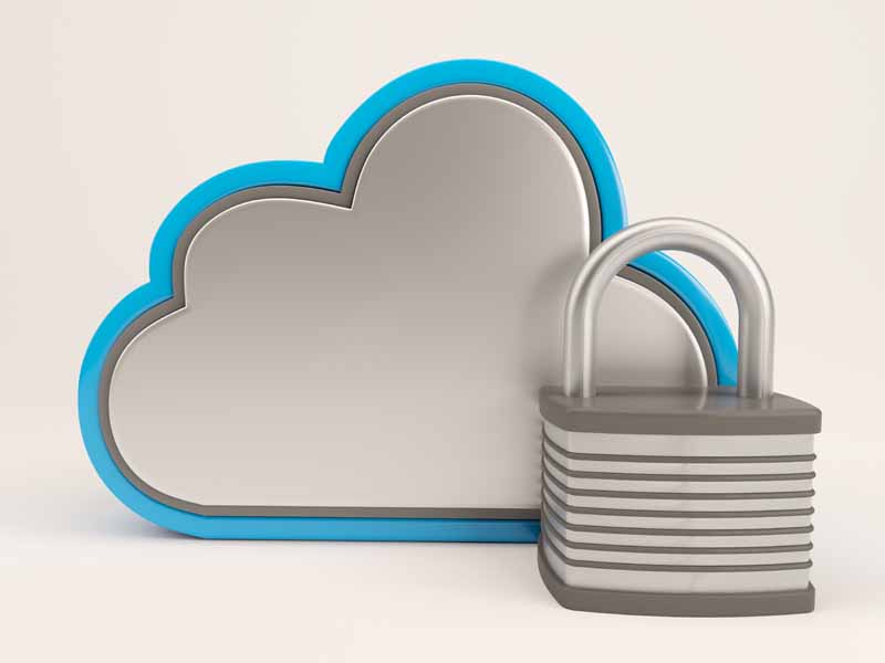 عکس باکیفیت سه بعدی فضای ابری و قفل