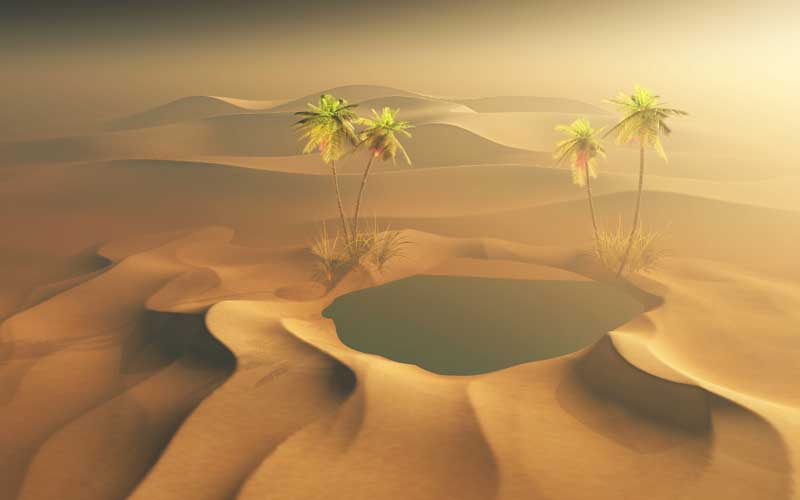 تصویر باکیفیت بیابان شنی