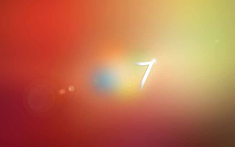 عکس پس زمینه قرمز و سبز ویندوز هفت