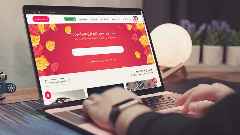 طرح لایه باز موکاپ تولید محصول در رایانه