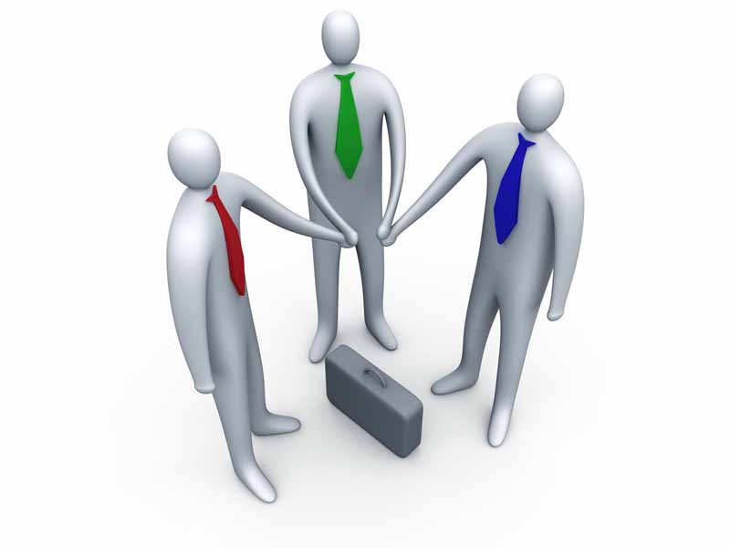 عکس سه بعدی پیمان بستن آدمک ها