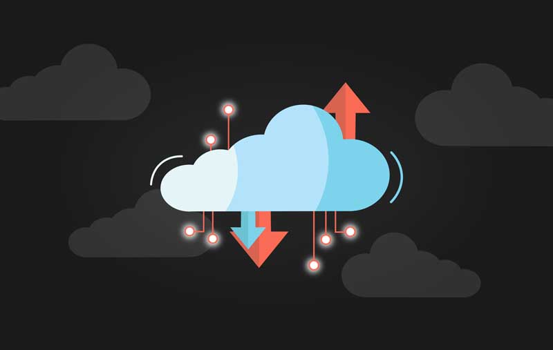 عکس باکیفیت فضای ابری و انتقال اطلاعات