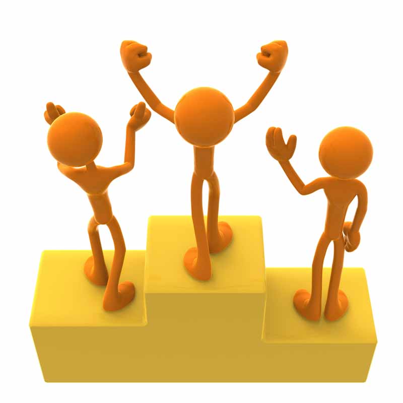 دانلود عکس باکیفیت آدمک ها روی سکوی مقام