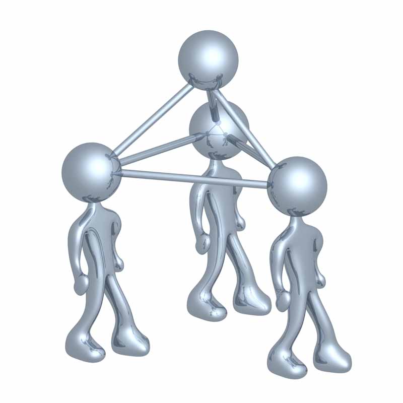 عکس آدمک های وصل شده به هم