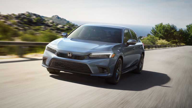 تصویر باکیفیت هوندا به رنگ آبی آسمانی