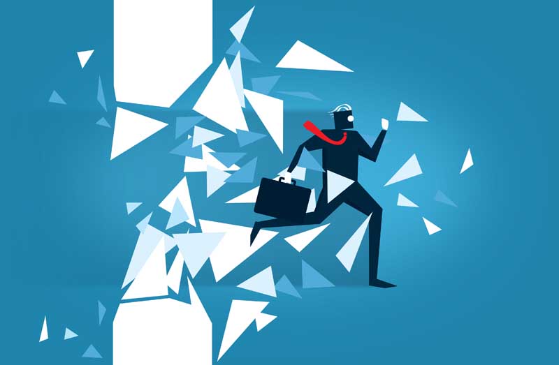 عکس شکستن موانع موفقیت