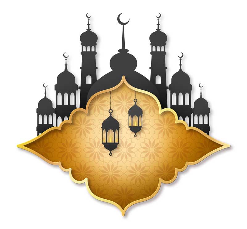 دانلود طرح کلیپ آرت مسجد و گلدسته