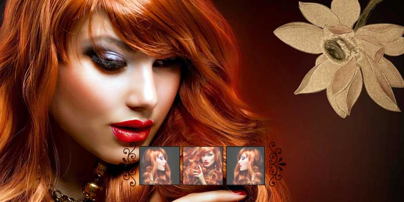 دانلود فون لایه باز عکس با طرح گل قهوه ای