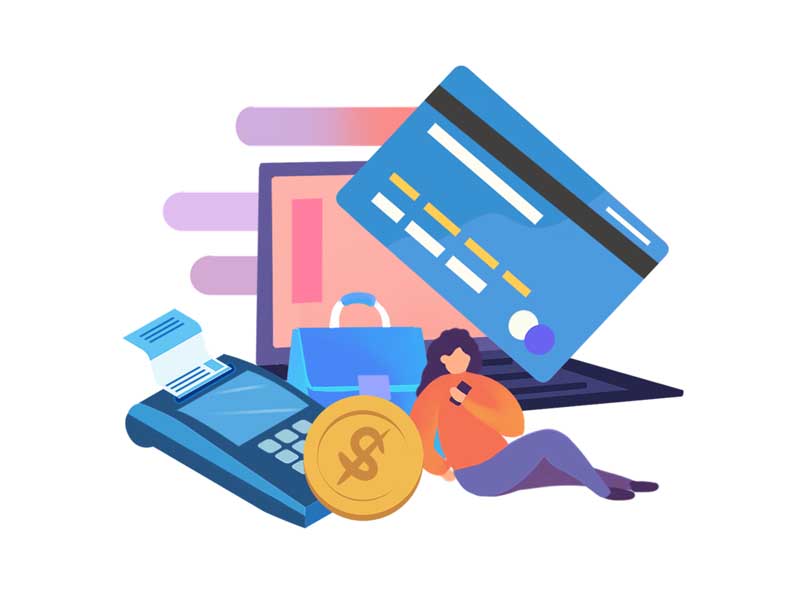 وکتور مفهومی خرید و فروش آنلاین