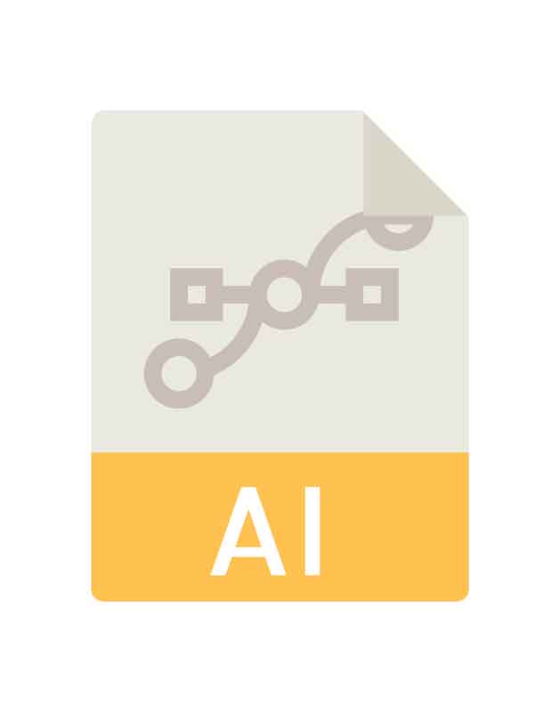 طرح آیکون فرمت AI