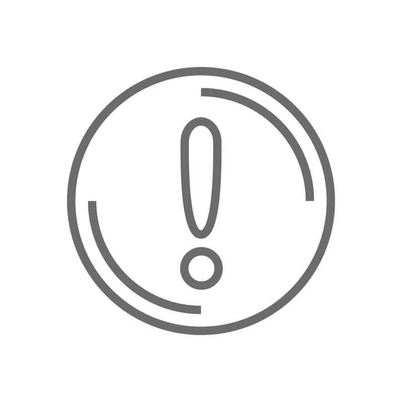 طرح آیکون تعجب سفید