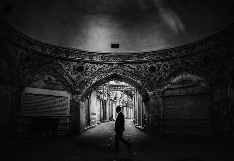 تصویر باکیفیت بازارچه قدیمی یزد