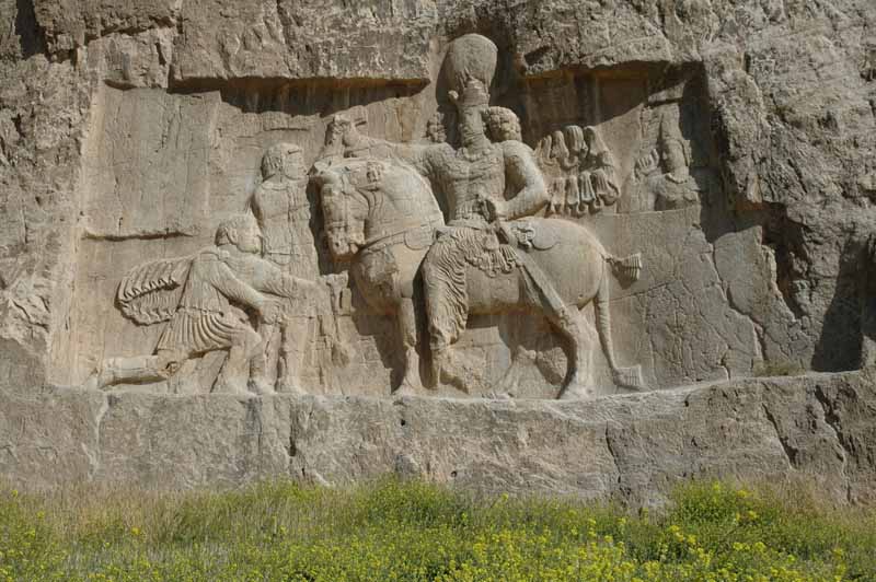 عکس باکیفیت تخته سنگ شاپور اول