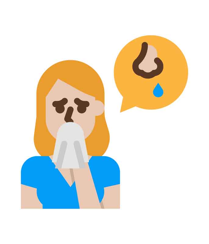 دانلود وکتور مفهومی آبریزش بینی
