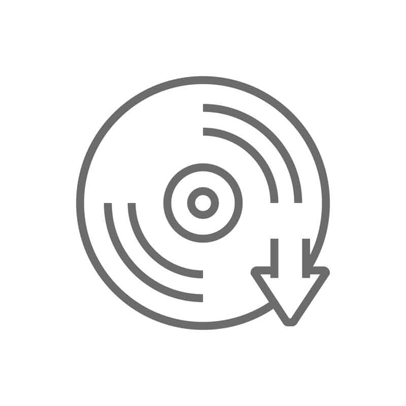 طرح آیکون دانلود سی دی کپی رایت