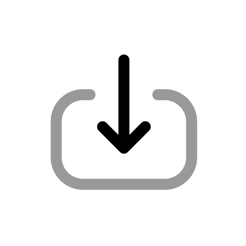 طرح آیکون دانلود مشکی