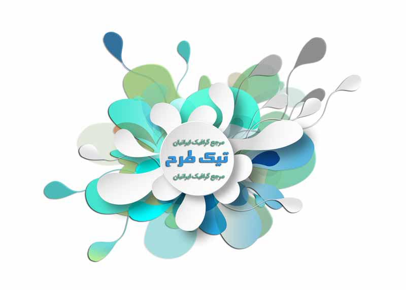 طرح لایه باز کادر گلبرگ سفید
