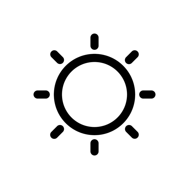 طرح آیکون خورشید