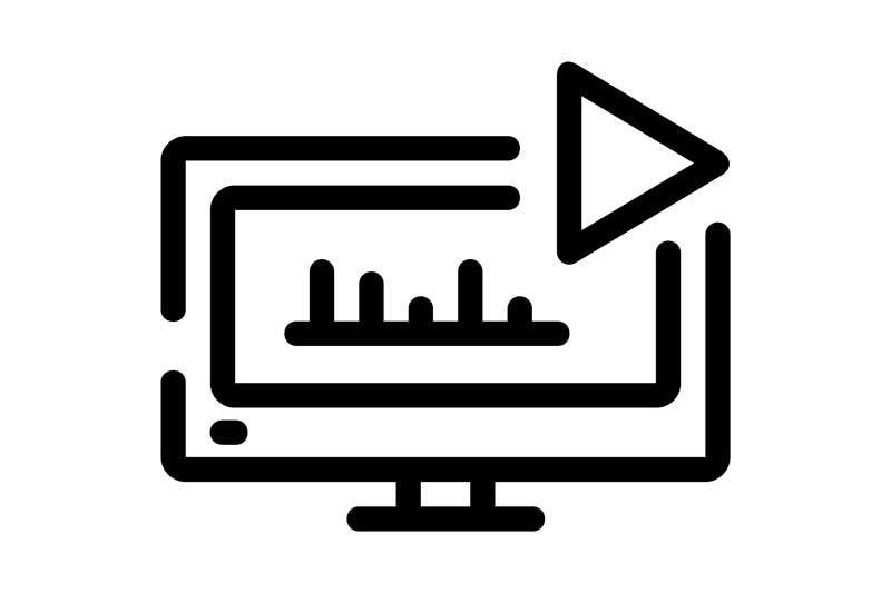 طرح آیکون پخش آهنگ در مانیتور