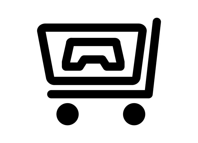 طرح آیکون سبد خرید بازی