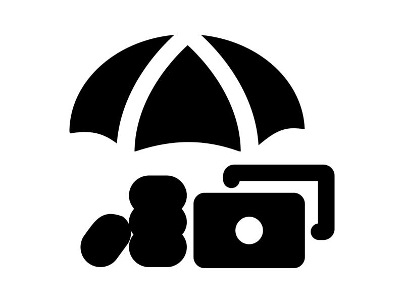 طرح آیکون بیمه و محافظ