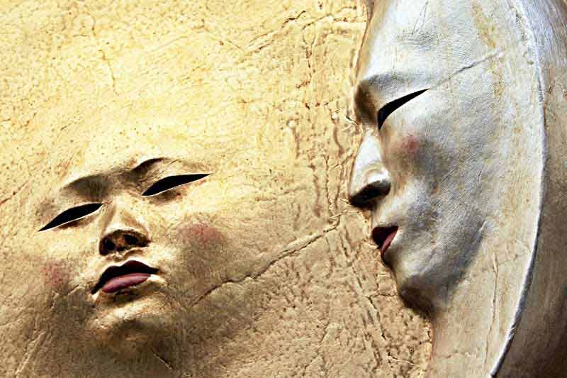 عکس هنری صورت های سفالی
