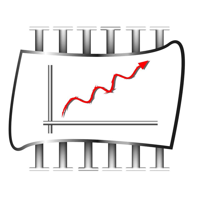 دانلود تصویر تابلو نمودار قرمز
