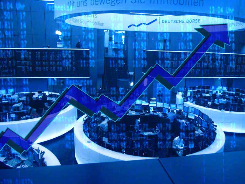 دانلود تصویر نمودار رشد آبی و تجارت