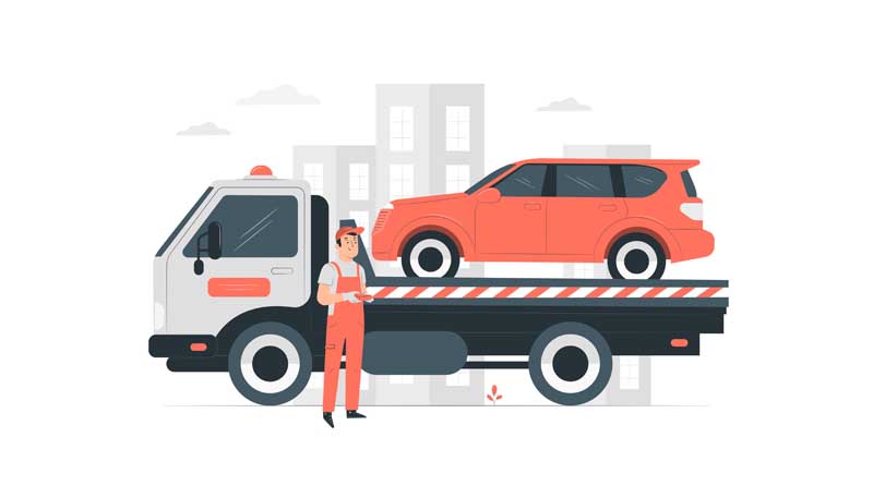 دانلود وکتور مفهومی حمل ماشین