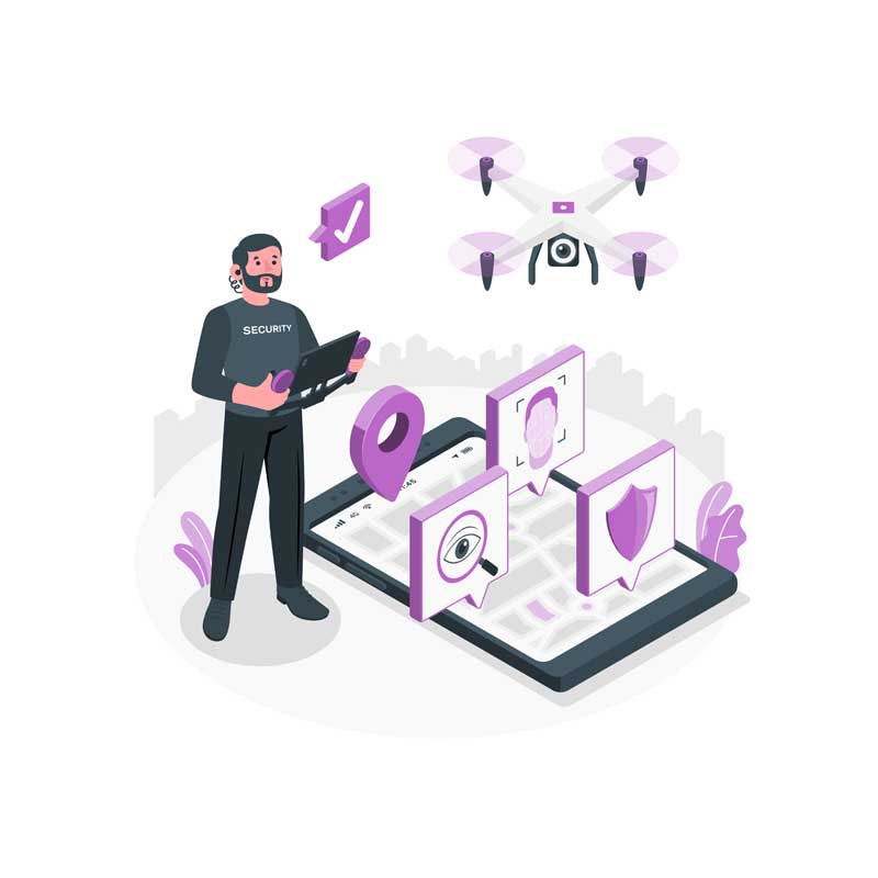 دانلود وکتور مفهومی امنیت دیجیتالی
