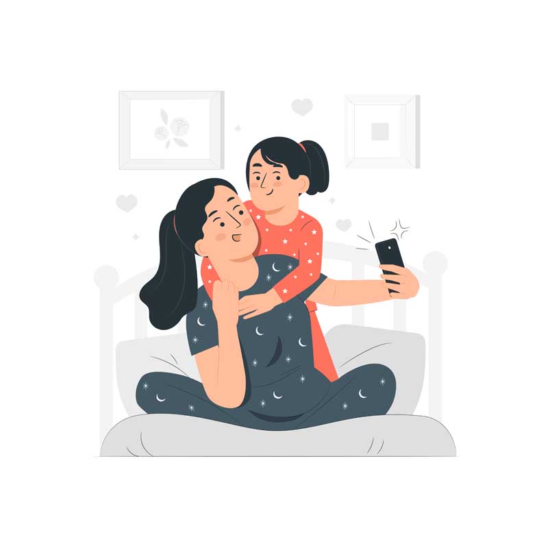 دانلود وکتور مفهومی عکس سلفی
