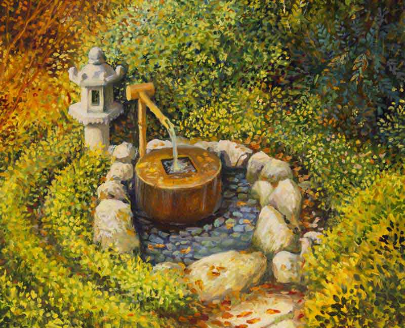 عکس هنری نقاشی چشمه