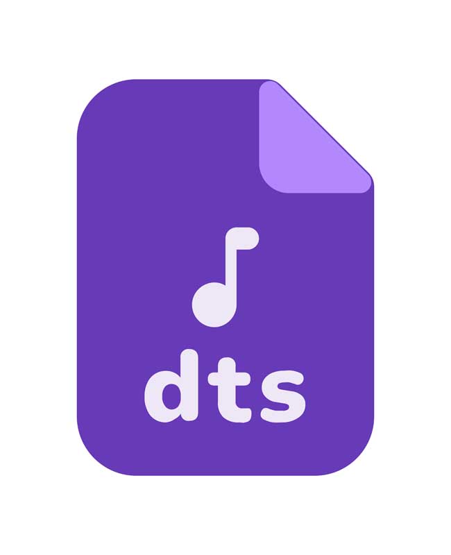 طرح آیکون فرمت dts