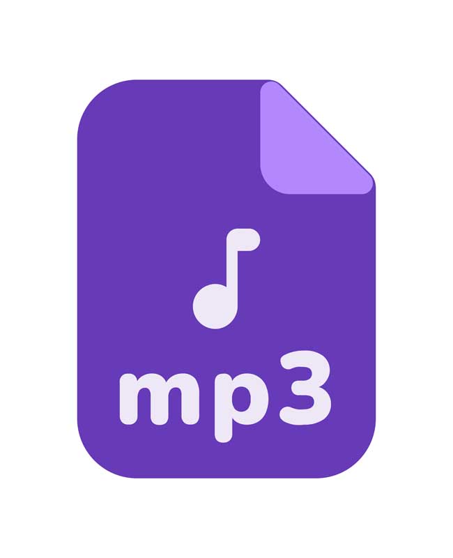 طرح آیکون فایل mp3