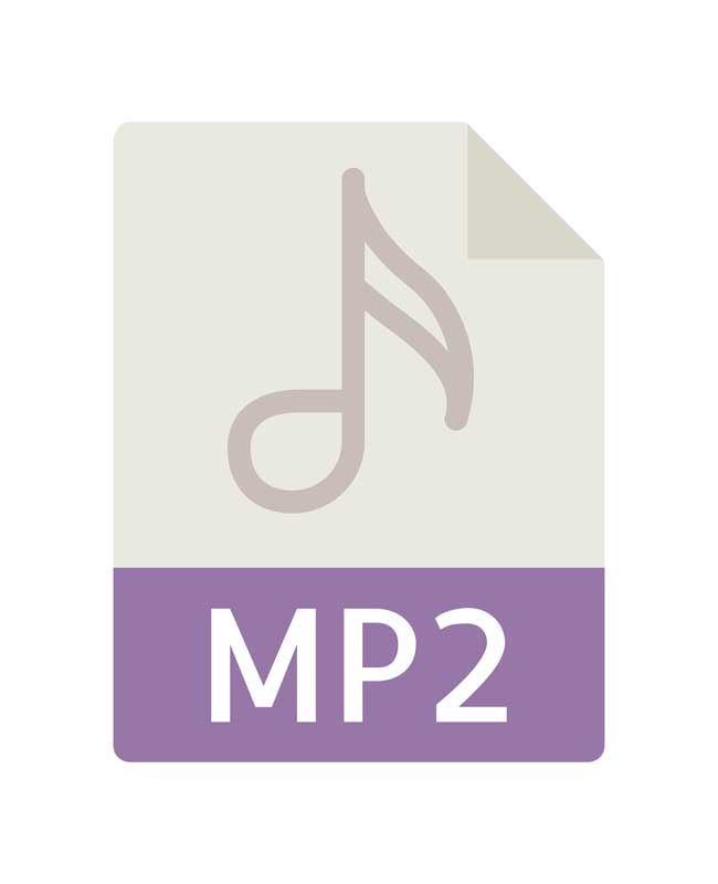 طرح آیکون فرمت mp2
