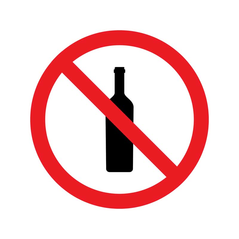 طرح آیکون نوشیدنی ممنوع