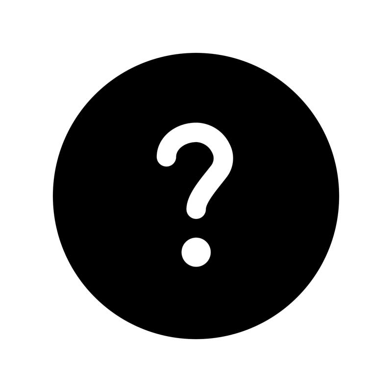 طرح آیکون علامت سوال مشکی رنگ